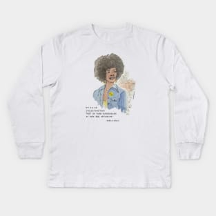 Angela Davis Kids Long Sleeve T-Shirt